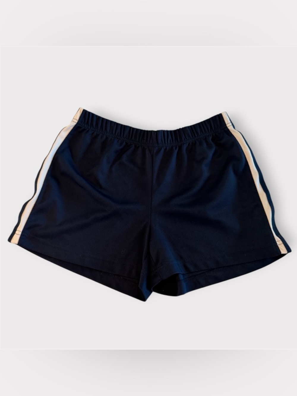 Pro Spirit Athletic Shorts Womens S Medium Blue Striped Drawstring Elastic Waist